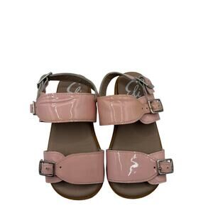 Eli Girls Pink Patent Leather Sandals Buckle Summer Fairycore Retro SZ 9/9.5